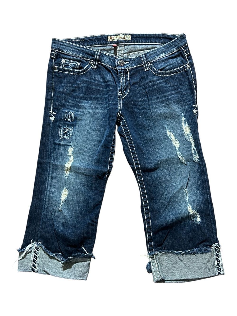 BKE Stella Distressed Capri Jeans